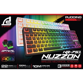 คีย์บอร์ดเกมมิ่ง SIGNO E-Sport KB-751 Wireless TKL Mechanical Gaming Keyboard NUZZON