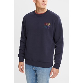 ESPRIT Mens Sweatshirt with a colourful embroidered logo