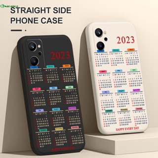 เคสโทรศัพท์ ซิลิโคนนิ่ม กันกระแทก ลายปฏิทิน H259 สําหรับ Realme C11 C2 C15 C21Y C25Y C21 C20 C25 C12 C25S C20A Realme XT GT Neo Q3 Pro Narzo 50i 50A Calendar 2023