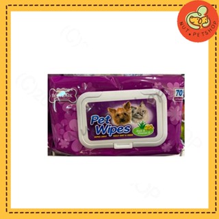 ทิชชู่เปียกสำหรับสัตว์ Pet Wipes BokDok (70 แผ่น  x1 ชิ้น)