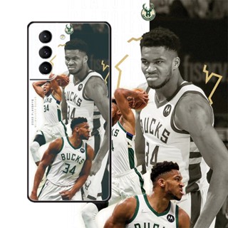 เคสโทรศัพท์มือถือซิลิโคน กันกระแทก พิมพ์ลาย NBA Star Giannis Antetokounmpo สําหรับ Samsung S9 S10 S20 S20 FE S21 S22 Series