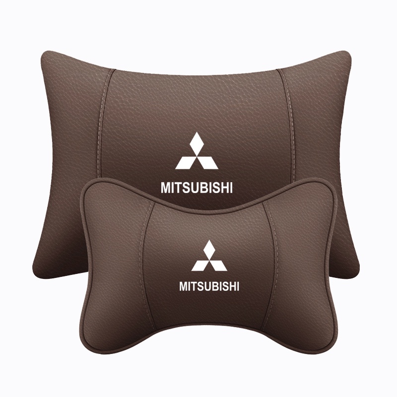 1PCS PU หนังรถหัวคอหมอนรถ Headrest คอสนับสนุนที่นั่งสําหรับ Mitsubishi ASX 308 Eclipse Cross Grandis