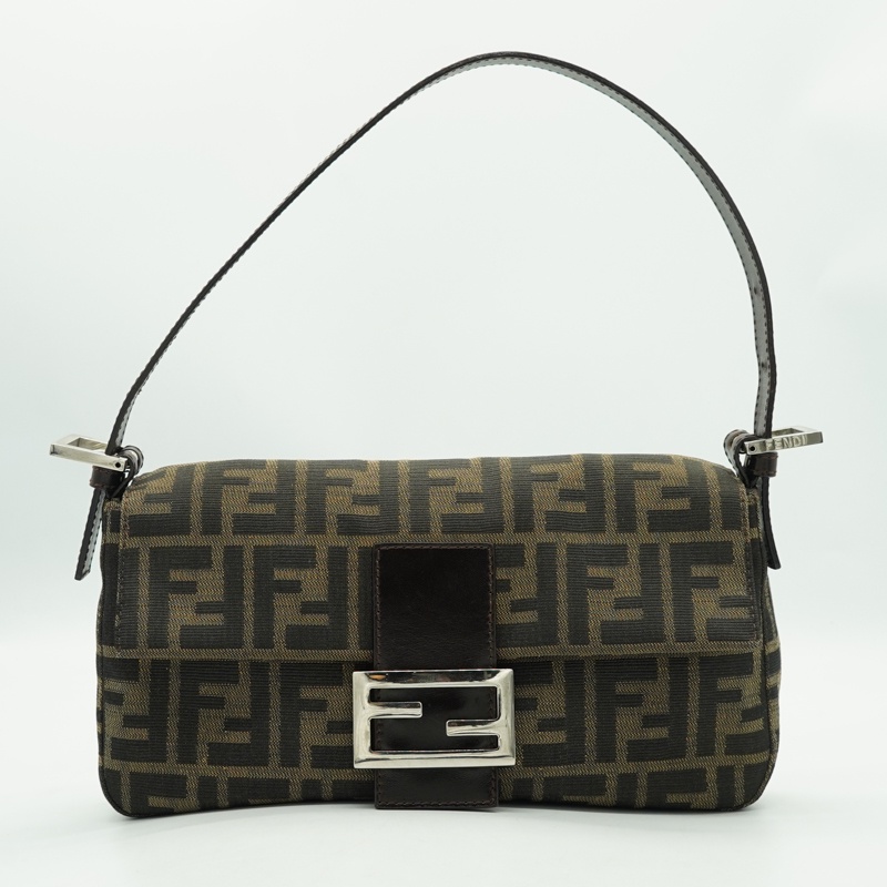 FENDI/Fendi กระเป๋าผู้หญิงผ้าใบไหล่เดียวรักแร้วัยกลางคนและโบราณ