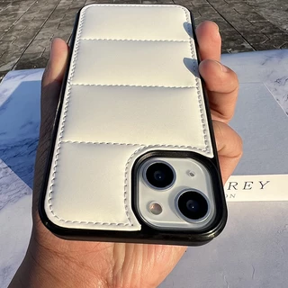 สีดําสีขาวแจ็คเก็ตผ้าCross grain Hard Caseกันชนนุ่มสําหรับiPhone 15Promax 15Pro 13promax 14Promax 11 11Promax 14Pro 12promax 17 13 13Pro 14 X Xs XR Xsmax 16Promaxใหม่