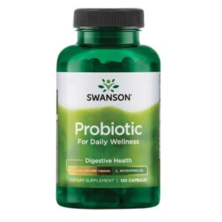 Swanson Probiotic 120เม็ด โปรไบโอติก ช่วยย่อย ลำไส้สุขภาพดี ลดท้องผูก ท้องเสีย