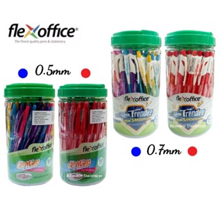 ปากกาหมึกน้ำมัน FlexOffice รุ่น Miss101 FO-GELB015 และ รุ่น Trendee FO-GELB09 (1 กระปุก /50 ด้าม)