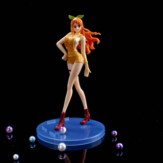 ใหม่ โมเดลฟิกเกอร์ One Piece Nami สีเหลือง ของเล่นสําหรับเด็ก ตกแต่งบ้าน เก็บสะสม ของขวัญ