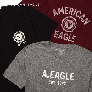 American Eagle Super Soft Graphic T-Shirt 3-Pack เสื้อยืด ผู้ชาย กราฟฟิค แพ็ค3ชิ้น  (NMTS 017-2680-900)