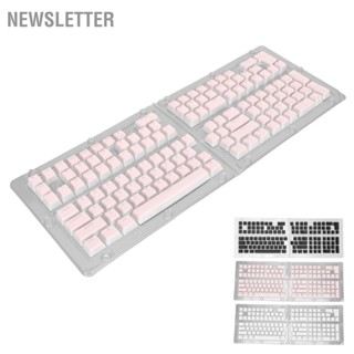 Newsletter ปุ่มกดคีย์บอร์ด 129 คีย์ Oem Pbt สองสี Diy