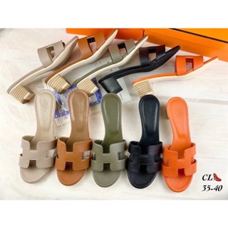 พร้อมส่งรองเท้าแตะส้นสูง Hermes Sandals อุปกรณ์ครบเซต (ถาพถ่ายจากสินค้าจริง100%)