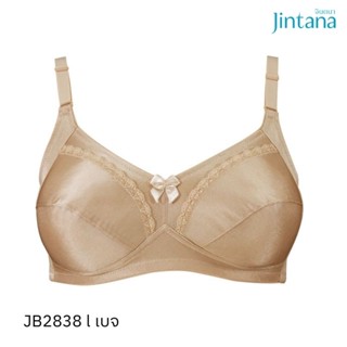 Jintana เสื้อชั้นใน (ไม่เสริมโครง) รุ่น Basic Bra รหัส JB2838 สีเบจ