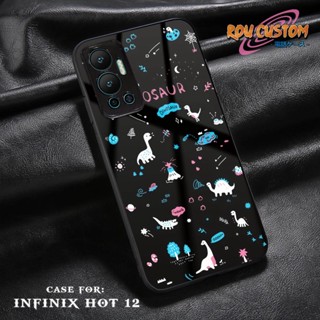 เคสโทรศัพท์มือถือ ลายการ์ตูนอนิเมะ Hp Infinix Hot 12 9 Play 10 11 Play Hot 12I 12 Play Case Hp Infinix Hot 12 9 Play 10 11 Play Hot 12I 12 Play Rou Custom [Dino] เคสโทรศัพท์มือถือ แบบนิ่ม ลายการ์ตูนน่ารัก สําหรับ Infinix