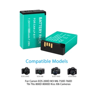 PALO LP-E17 เครื่องชาร์จแบตเตอรี่สำหรับ Canon EOS RP 200D M3 M5 M6 R8 R10 R50 R100 750D 770D 8000D