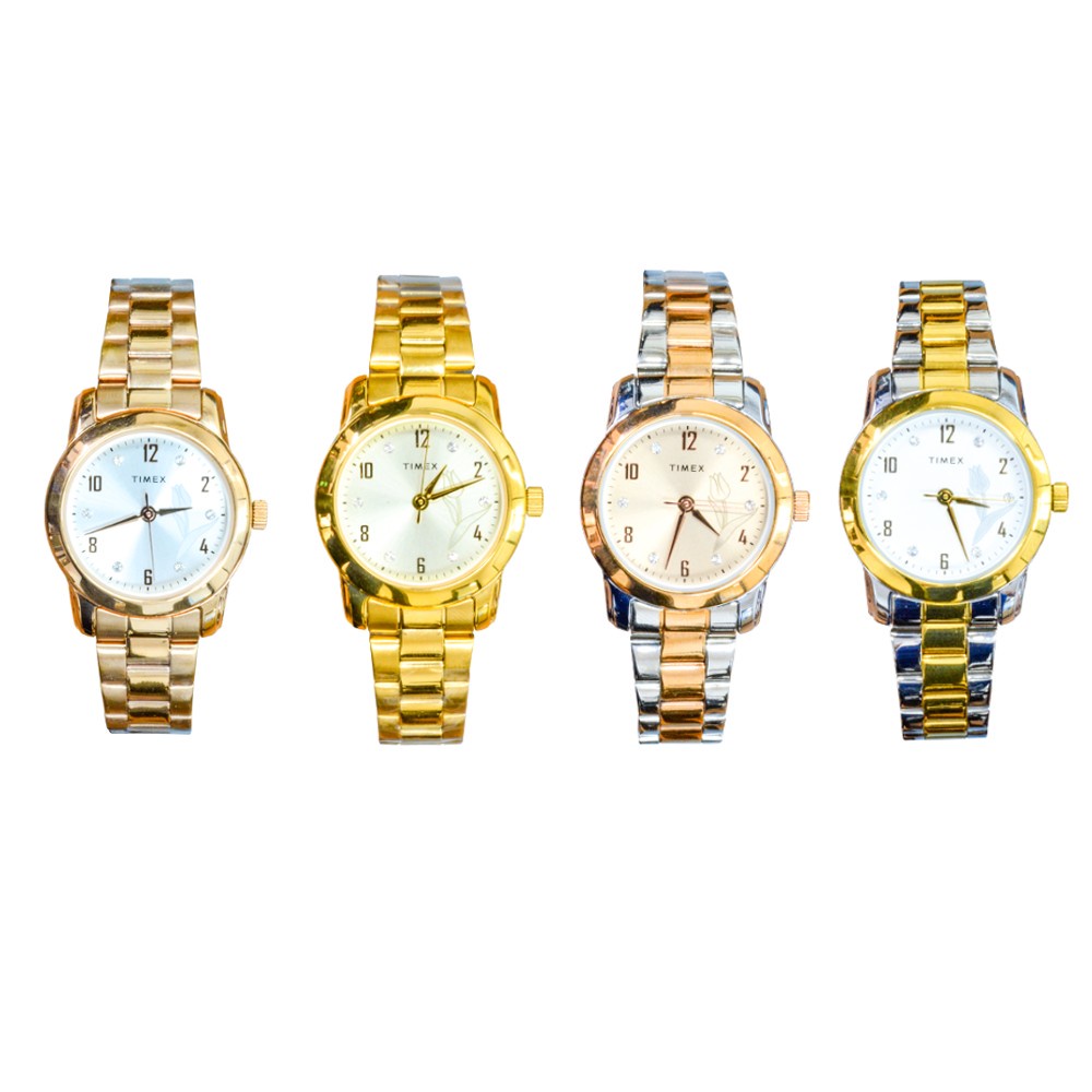 Timex คอลเลคชั่น India นาฬิกาข้อมือผู้หญิง สายสแตนเลส หน้าปัด 28 มม.
