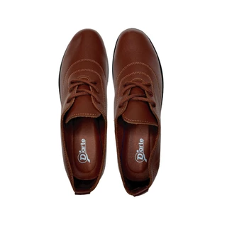 D'arte (ดาร์เต้) รองเท้าหนัง รองเท้าผ้าใบ สีน้ำตาล รุ่น D65-20504