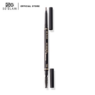 So Glam Go Brow Slim Slim Eyebrow Pencil 03 Medium Brown ดินสอเขียนคิ้วสลิม