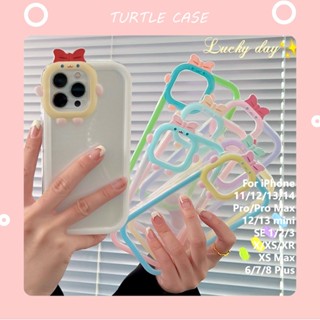 [พร้อมส่ง] เคสโทรศัพท์มือถือ ซิลิโคน ใส ลายมอนสเตอร์น้อยน้ํามัน สําหรับ iPhone 14 13 12 11 PROMAX XS XR XSMAX SE2020 6 7 8PLUS MINI