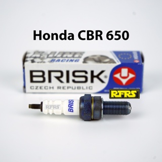 หัวเทียน BRISK X-Line 4 เขี้ยว แกนเงิน Honda CBR 650 Spark Plug (9X01ROA) รองรับทุกน้ำมัน Made in EU