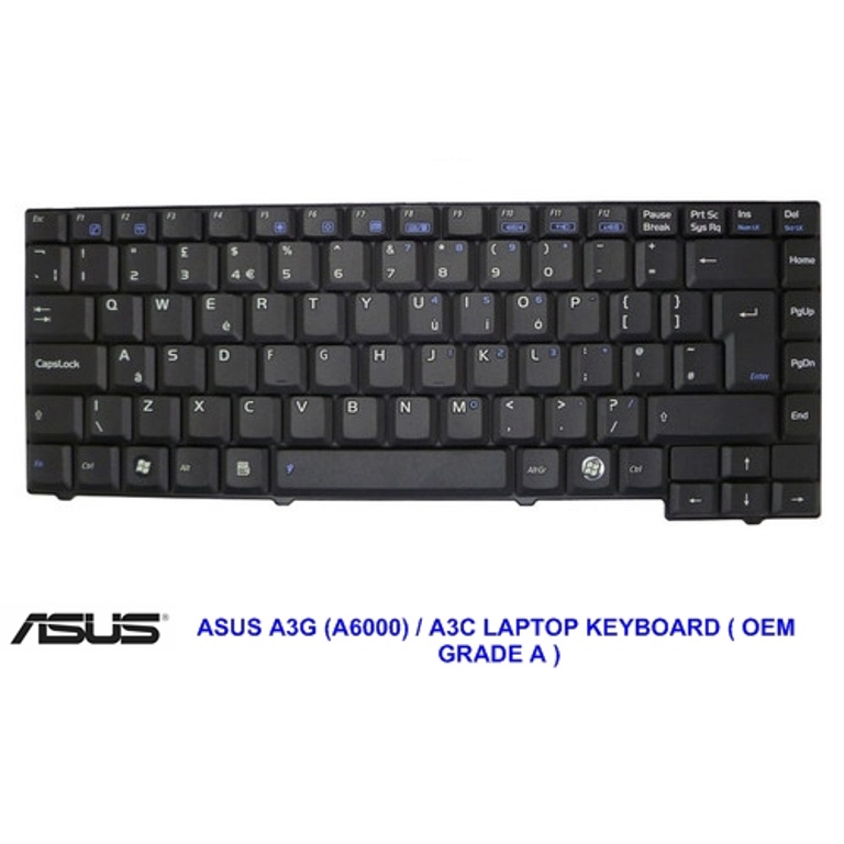 ASUS A3G ( A6000 ) / A3C แป้นพิมพ์แล็ปท็อป ( OEM GRADE A )