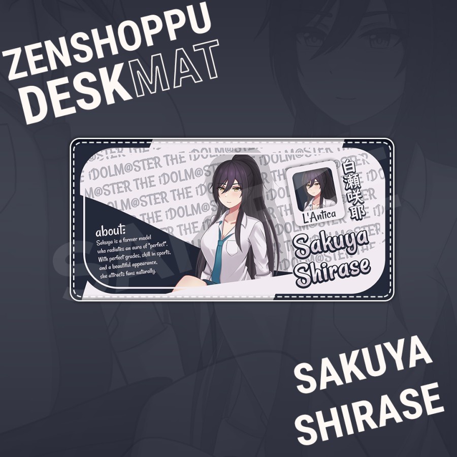 Sakuya Shirase - Idol Master Deskmat / Mousepad