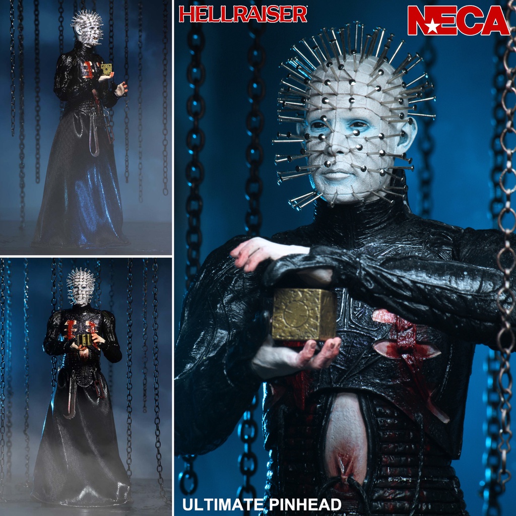 งานแท้ NECA Hellraiser เฮลไรเซอร์ บิดเปิดผี Pinhead พินเฮด ปีศาจ หัวตะปู Ultimate 7 Inch Horror สยองขวัญ ฟิกม่า Figma