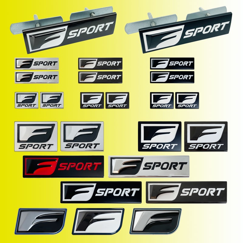 3D โลหะ F Sport Badge Emblem Decals สติกเกอร์รถสําหรับ Lexus IS200T IS250 IS300 RX300 CT NX RX GS RX330 RX350 CT200 GX470 IX350 – โปรปัง