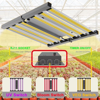 Cannabmall ไฟ Led 320W จับเวลาอัจฉริยะ และสเปกตรัมเสริม พร้อมไดโอด Samsung สําหรับปลูกพืชในร่ม