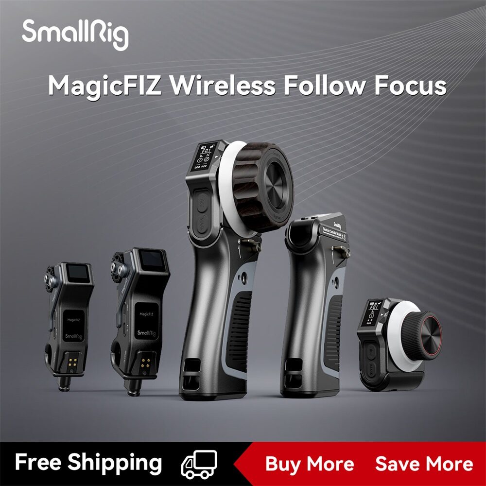 SmallRig MagicFIZ Wireless Follow Focus Handgrip Kit Fast Charging 100m Remote Control 3782 / 3781 /