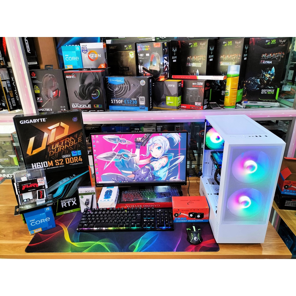 📌📌 มือ1 ทั้งเครื่อง ปก.3ปี (การ์ดจอ มือ2 ปก. 2ปี+)📌📌 📣📣intel  i5-12400F+RTX3060TI+Ram16gb +M.2 256 g