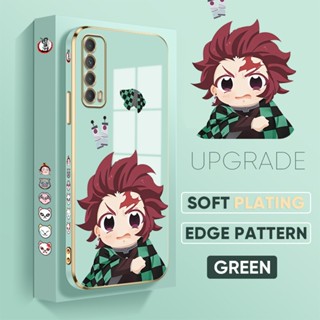 เคสโทรศัพท์มือถือแบบนิ่ม TPU กันกระแทก ลายการ์ตูนแทนจิโร่ สําหรับ Huawei Y6P Y8P Y7A Y9S Y7 Y9 Prime 2019