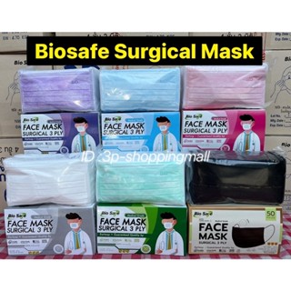 💥พร้อมส่ง💥Bio safe Astm Lv.1🚩แมสทางการแพทย์ปั๊มทุกแผ่น มี VFE,PFE,BFE กันไวรัสได้ พร้อมส่ง บรรจุ 50ชิ้น/กล่อง