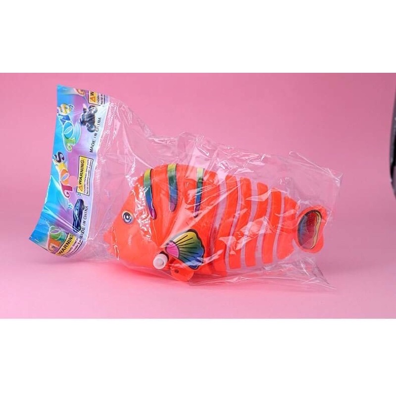 ของเล่นสุ่มสี ปลาไขลานดุ๊กดิ๊กน่ารัก หางสายได้ ของเล่นไขลาน ของเล่นเสริมพัฒนาการเด็ก ของเล่นเด็ก