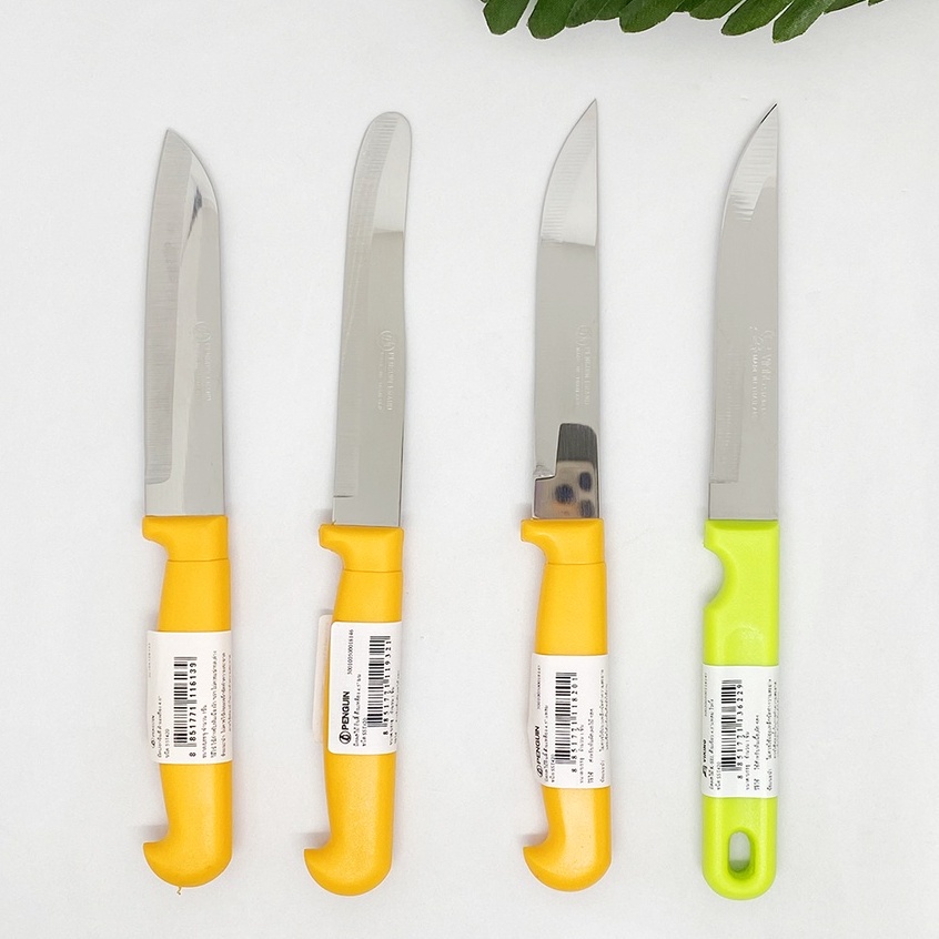 [1ด้าม] มีดปอกผลไม้ 4.5 นิ้ว มีดด้ามพลาสติก มีดทำครัว ตรานก  PENGUIN Viking Paring Knife Fruit Knife
