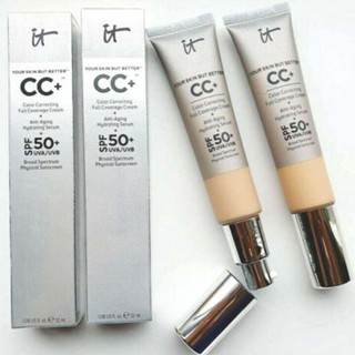  12ml IT CC full cover foundation make-up moisturizing concealer SPF50+can be used as skin moisturizer, concealer and full cover foundation make-up