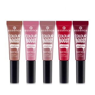 ของแท้/พร้อมส่ง Essence Colour Boost Vinylicious Liquid Lipstick 8ml. ลิขวิดลิปสติกเนื้อบางเบา