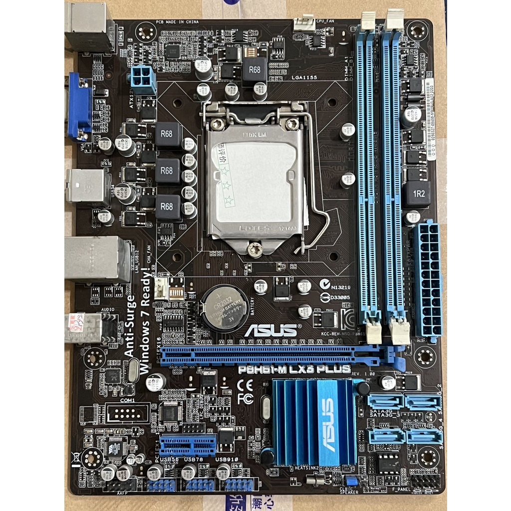 Asus Gigabyte เมนบอร์ด B75M H61M ชิปเซ็ตซ็อกเก็ต 1155 MATX เมนบอร์ด