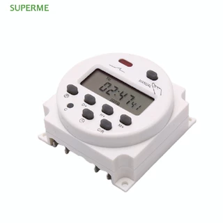 SUPERME CN101A 12V 24V 110V 240V ดิจิตอล LCD Power Timer รีเลย์ร้อน