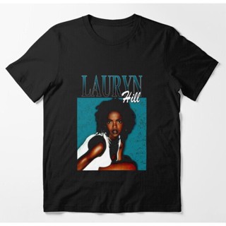 เสื้อยืด ลาย Lauryn Hill สีดํา สไตล์วินเทจ เหมาะกับของขวัญ สําหรับผู้ชาย และผู้หญิง