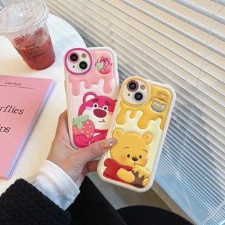 ✨ส่งเชือกเส้นเล็ก✨เคสไอโฟน 14 Pro Max 13 12 11 เคส for iPhone 14พลัส น่ารัก การ์ตูน พกง่ายๆ การป้องกันการตก Case