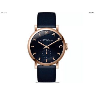 นาฬิกา MARC JACOBS WOMENS MBM1329 BAKER QUARTZ NAVY DIAL พร้อมกล่อง (ใหม่)