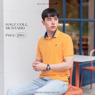 เสื้อโปโลบลูตัส Bulltus Brand สีเหลือง ปกฮาล์ฟ (Half)