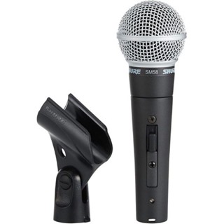 SHURE SM58S ไมค์สำหรับร้อง/พูด มีสวิตช์ เปิด/ปิด ไดนามิกไมโครโฟน Vocal Dynamic Microphone รับประกัน 2ปี จากศูนย์ในไทย