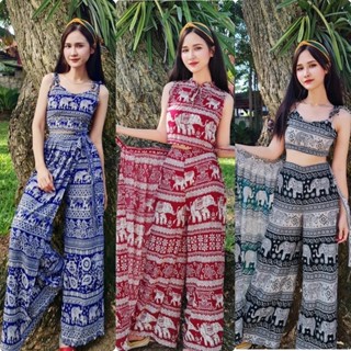 ชุดเซทลายช้างเสื้อแฟชั่นกางเกงกระโปรงผ้าดีใส่สบาย ⛱️🐘🐘