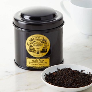 ชาฝรั่งเศส Mariage Frères Marco Polo บรรจุ 100 กรัม มาในรูปแบบ Tin Caddy และ Tea Bag