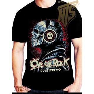 One Ok Rock เสิ้อยืดดำ เสื้อยืดชาวร็อค เสื้อวง New Type System  Rock brand Sz. S M L XL XXL_31