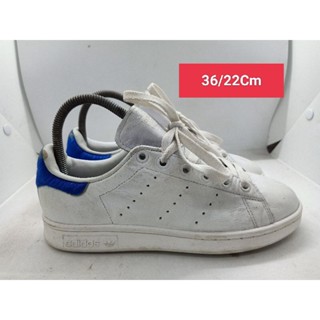 Adidas Stan Smith Size 36 ยาว 22 รองเท้ามือสอง ผ้าใบ แฟชั่น ทำงาน ลำลอง เดิน  เที่ยว วิ่ง ออกกำลังกาย เกรด A+(P2)