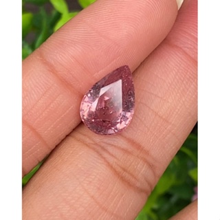 พลอย ชมพู ส้ม Pink Orange Sapphire 6.55 กะรัต (Cts.克拉) พลอยแท้ อัญมณีมงคลประจําวันเกิด เครื่องประดับพลอย