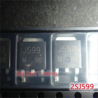 10 ชิ้นJ599 TO-252 2SJ599 TO252 SMD P-ช่อง 20A/60 โวลต์MOSFETทรานซิสเตอร์ใหม่เดิม