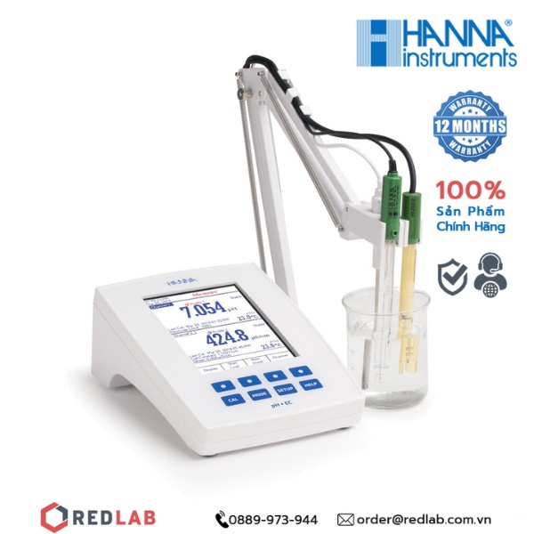 Hanna HI5521 Desktop pH Meter / pH Meter / pH / ORP และ EC / TDS / Salinity / Desktop Impedance HI5521