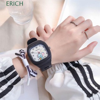 Erich นาฬิกาข้อมือควอตซ์ พลาสติก ลายการ์ตูนช้างน่ารัก สไตล์เกาหลี สร้างสรรค์